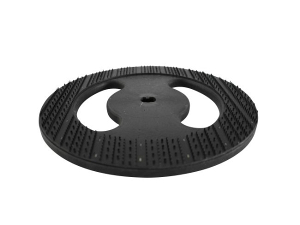 Treibteller für Pads bis 305 mm Vollhaftbelag schwarz mit Moosgummi
