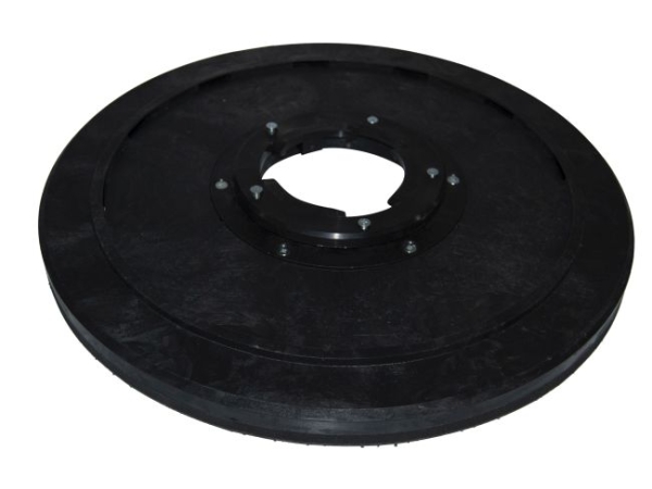 Treibteller für Pads bis 460 mm Vollhaftbelag schwarz mit Moosgummi