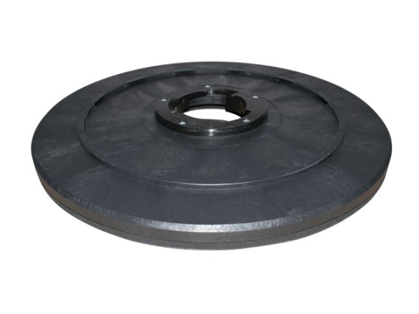 Treibteller für Pads bis 530 mm Vollhaftbelag schwarz mit Moosgummi