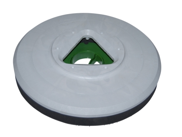 Treibteller für Pads bis 380 mm Vollhaftbelag schwarz mit Moosgummi