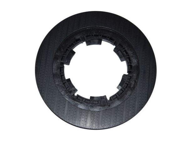 Treibteller für Pads bis 480 mm Vollhaftbelag schwarz mit Moosgummi