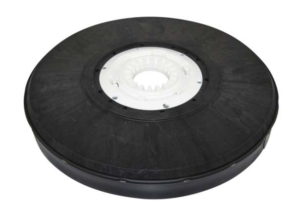 Schleifkornbürste Poly 0,75 glatt weiß/Nylon-Grit 1,2 grau K80