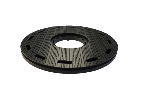 Treibteller für Pads bis 460 mm Vollhaftbelag schwarz mit Moosgummi