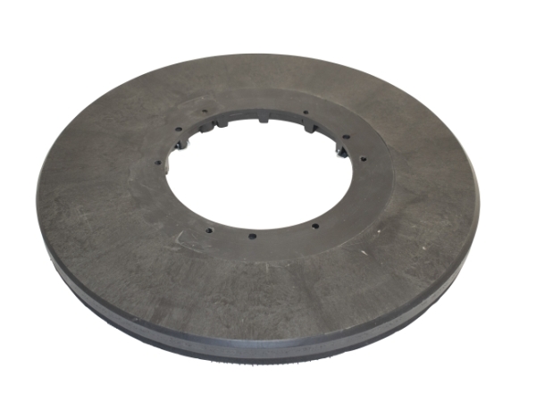 Treibteller für Pads bis 430 mm Streifenhaftbelag schwarz mit Moosgummi Super 43 - altes Modell bis Bj. 2000