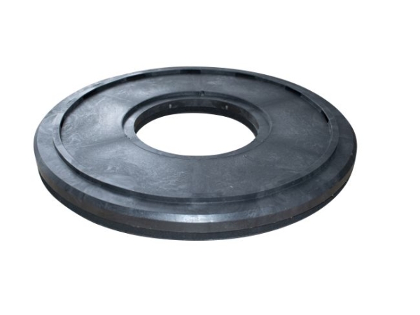 Treibteller für Pads bis 430 mm Vollhaftbelag schwarz mit Moosgummi Super 43 - altes Modell bis Bj. 2000