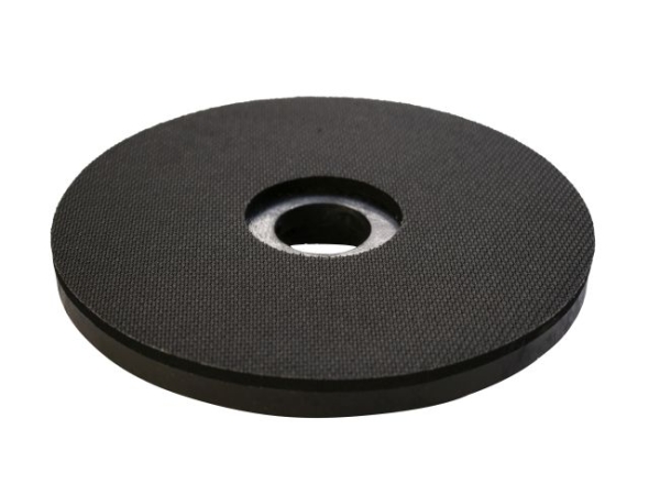 Treibteller für Pads bis 210 mm Streifenhaftbelag schwarz mit Moosgummi (2 Stück)