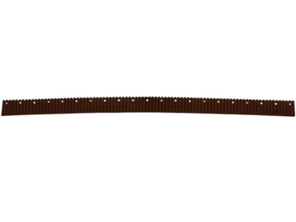 Sauglippe Polyurethan braun geriffelt - Combimat 300 (gerader Saugfuss)