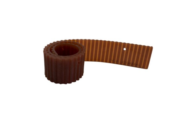 Sauglippe Polyurethan braun geriffelt