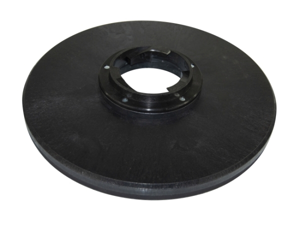 Treibteller für Pads bis 430 mm Vollhaftbelag schwarz mit Moosgummi