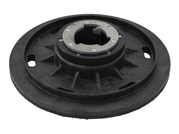 Treibteller mit DOM für Pads bis 430 mm Vollhaftbelag schwarz mit Moosgummi