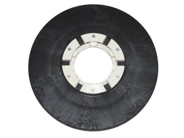 Treibteller für Pads bis 430 mm Vollhaftbelag schwarz mit Moosgummi