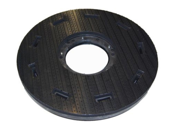 Treibteller für Pads bis 510 mm Vollhaftbelag schwarz mit Moosgummi
