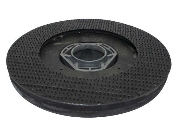 Treibteller für Pads bis 280 mm Vollhaftbelag schwarz mit Moosgummi