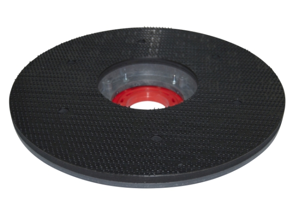 Treibteller mit DOM für Pads bis 460 mm Vollhaftbelag schwarz mit Moosgummi - 43 (Flansch mit 3 Klauen)