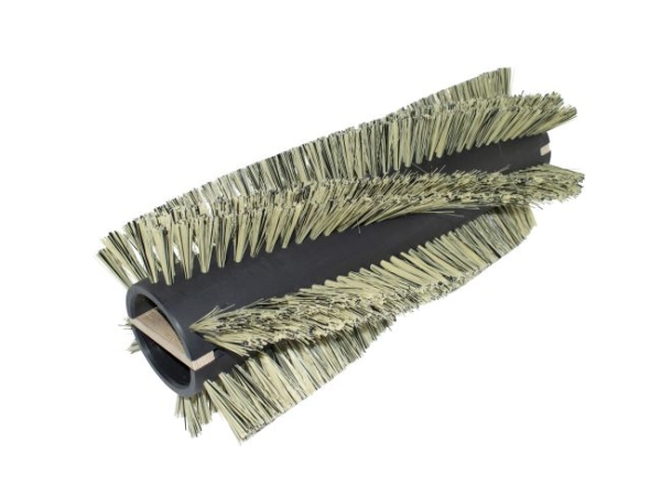 Kehrwalze Poly 0,4mm beige/0,75 mm schwarz gewellt