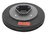 Treibteller für Pads bis 280 mm Vollhaftbelag schwarz mit Moosgummi